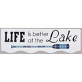 Youngs Punched Metal Lake Wall Sign 20611